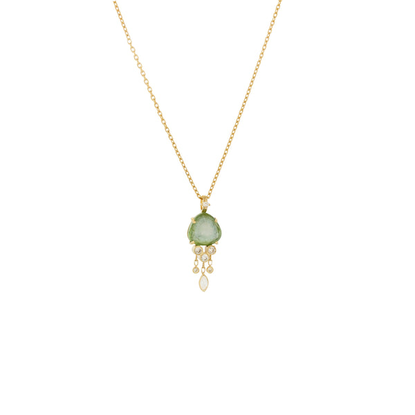 Mint Green Tourmaline Necklace