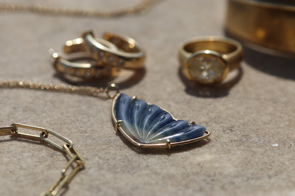 Sapphire Butterfly Wing Necklace