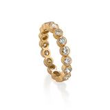 Gold Bezel Eternity Band