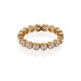 Gold Bezel Eternity Band