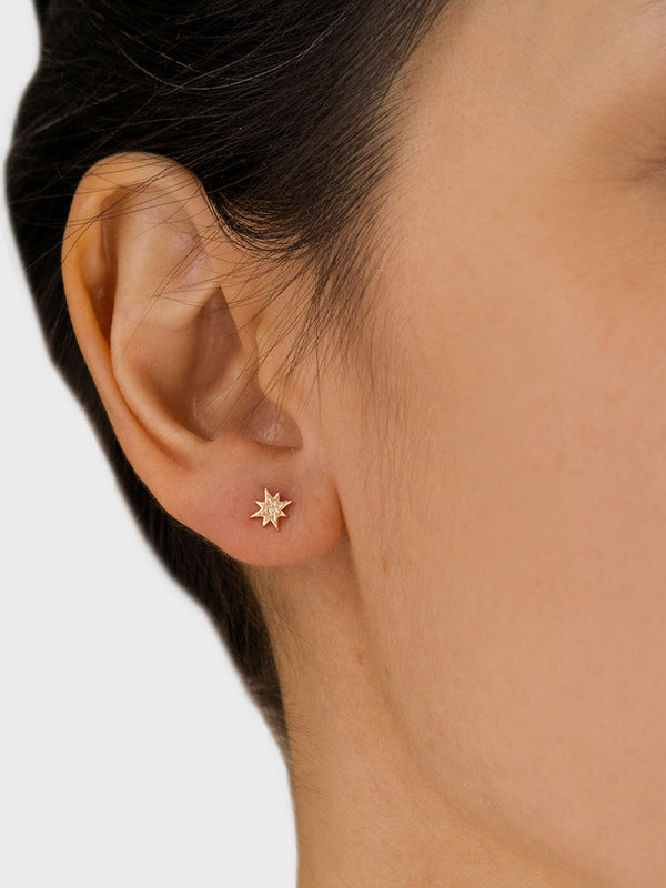 Starburst Piercing Stud Earring