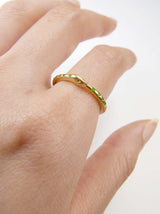 Green Enamel Snake Ring