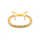 Yellow Bolo Fringe Bracelet