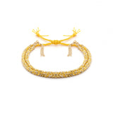 Yellow Bolo Fringe Bracelet