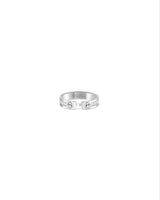 White Gold Tuxedo Ring