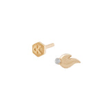 Gold Flame Piercing