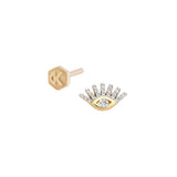 Diamond Evil Eye Piercing