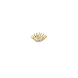 Diamond Evil Eye Piercing Earring