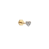 Love Mini Heart Piercing Earring