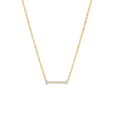 Business Meeting Diamond Bar Necklace