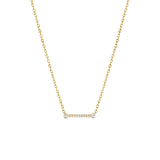 Business Meeting Diamond Bar Necklace