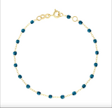 18k yellow gold classic Gigi bracelet in jungle, 6.7"