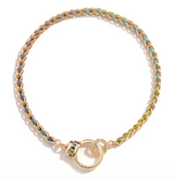 WOVEN EIGHTFOLD CHAIN BRACELET - COOL RAINBOW SILK®