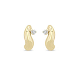 Small Wave Hoop Earrings