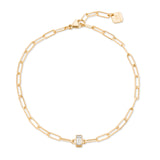 Baguette Diamond Chain Bracelet