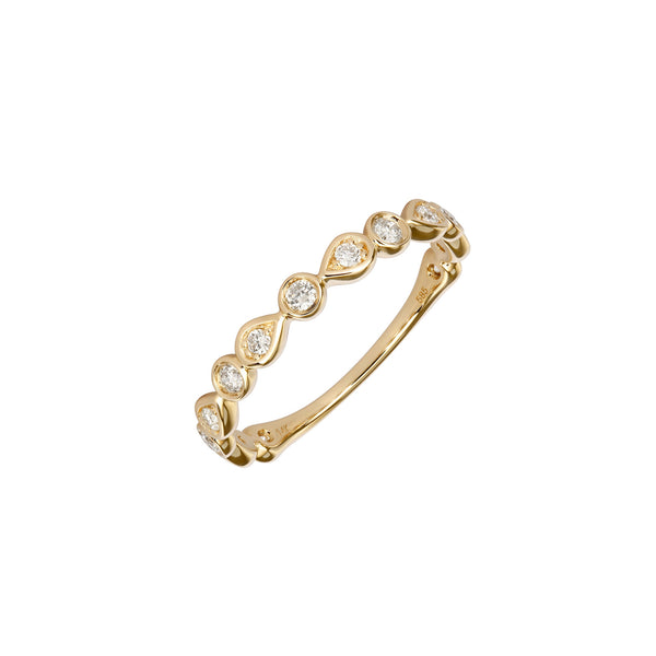 Alternating Diamond Ring