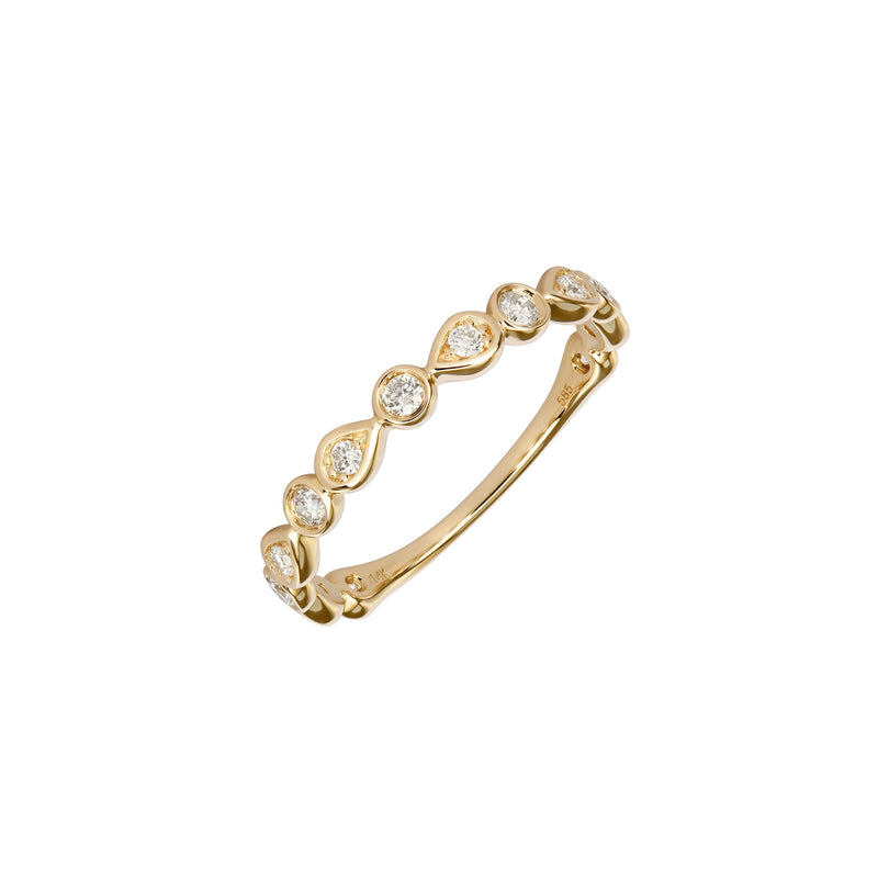 Alternating Diamond Ring
