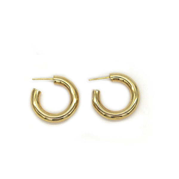 Hollow Gold Hoops
