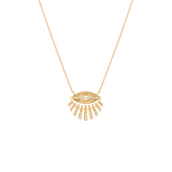 Sun Eye Diamond Necklace