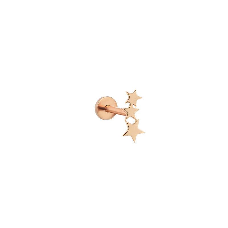 3 Star Piercing Earring