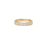 Meridian Baguette Diamond Half Eternity Band