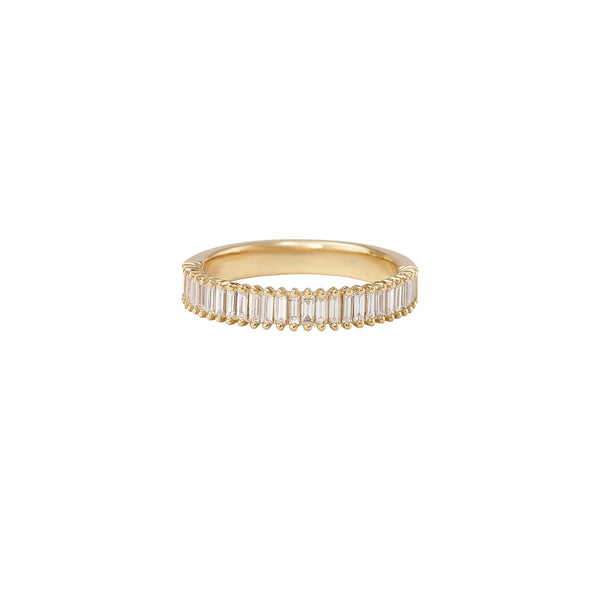 Meridian Baguette Diamond Half Eternity Band