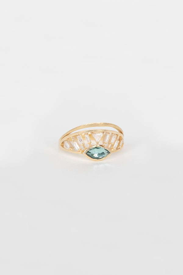 Open Eye Crown Ring