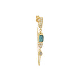 Tourmaline Chain Drop Earring