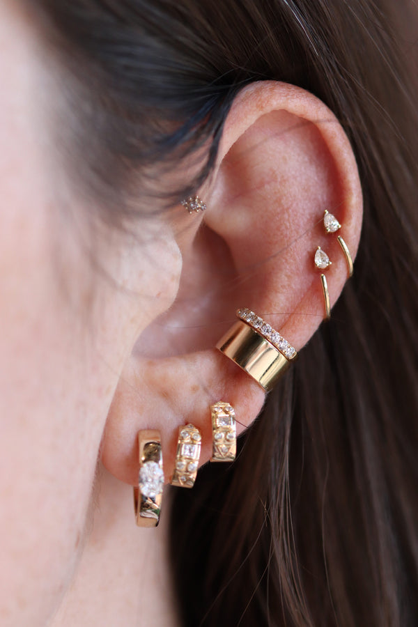 Wide Flat Ear Cuff