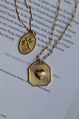 Diamond Puffy Heart Necklace