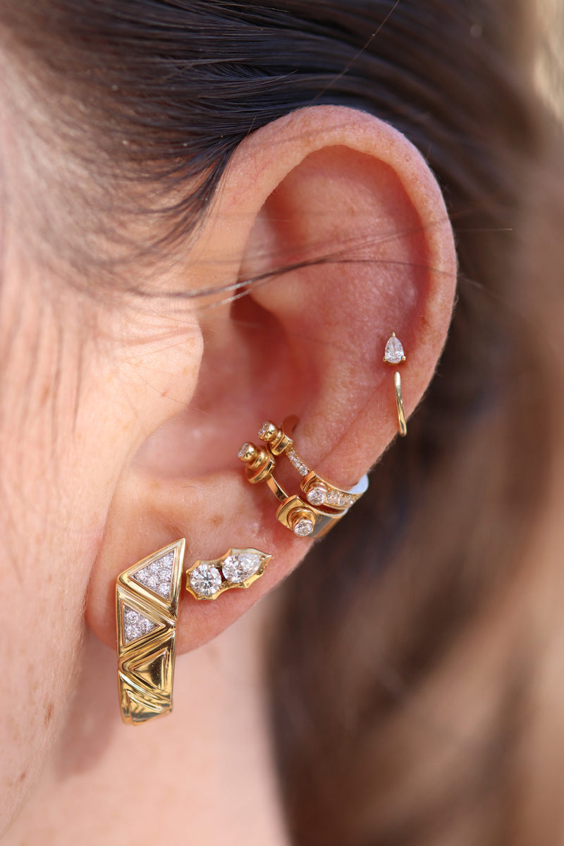 Eternity Tuxedo Ear Cuff