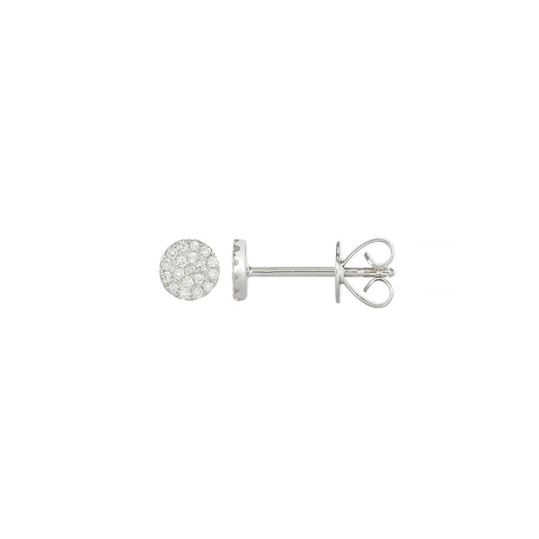 Diamond Disc Single Stud Earring