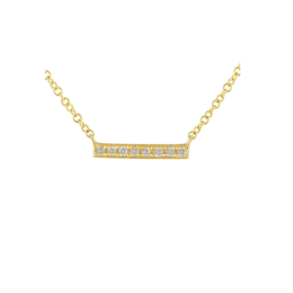 Diamond Bar Necklace