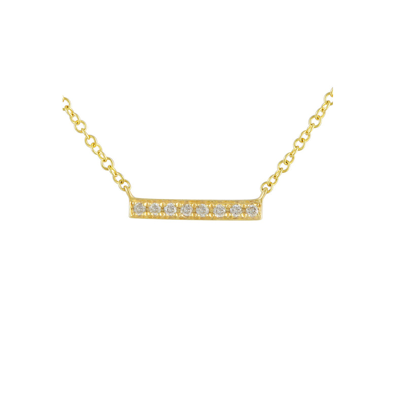 Diamond Bar Necklace