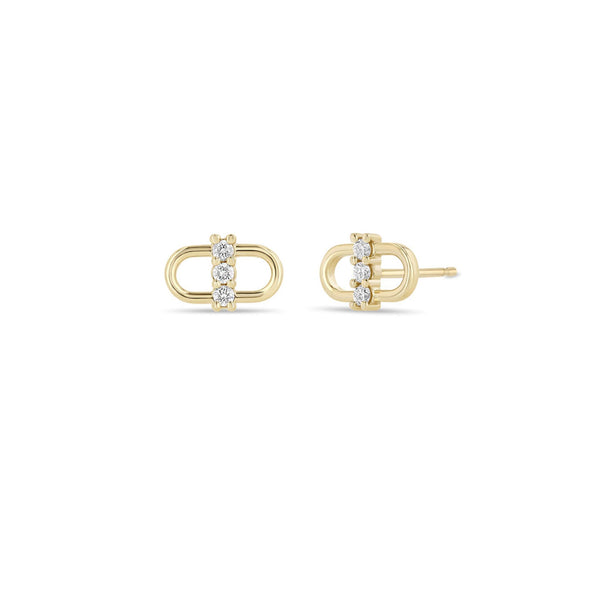 Diamond Link Earrings