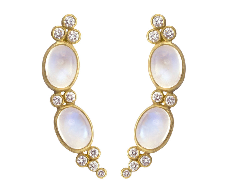 Moonstone Stud Earrings