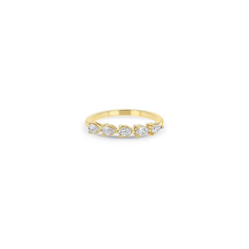 5 Pear Diamond Band