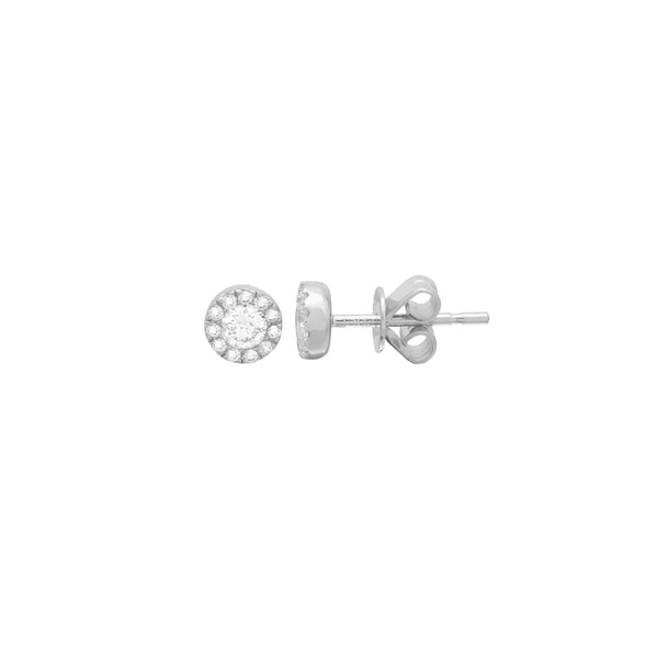 Diamond Halo Studs