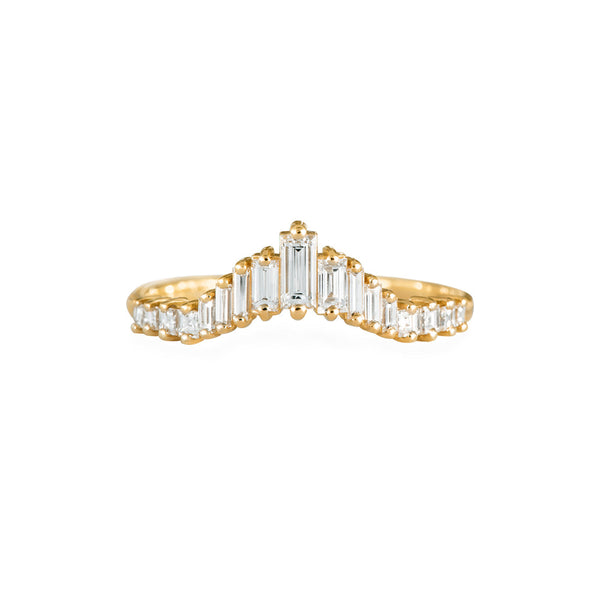 Art Deco Tapered Baguette Diamond Ring