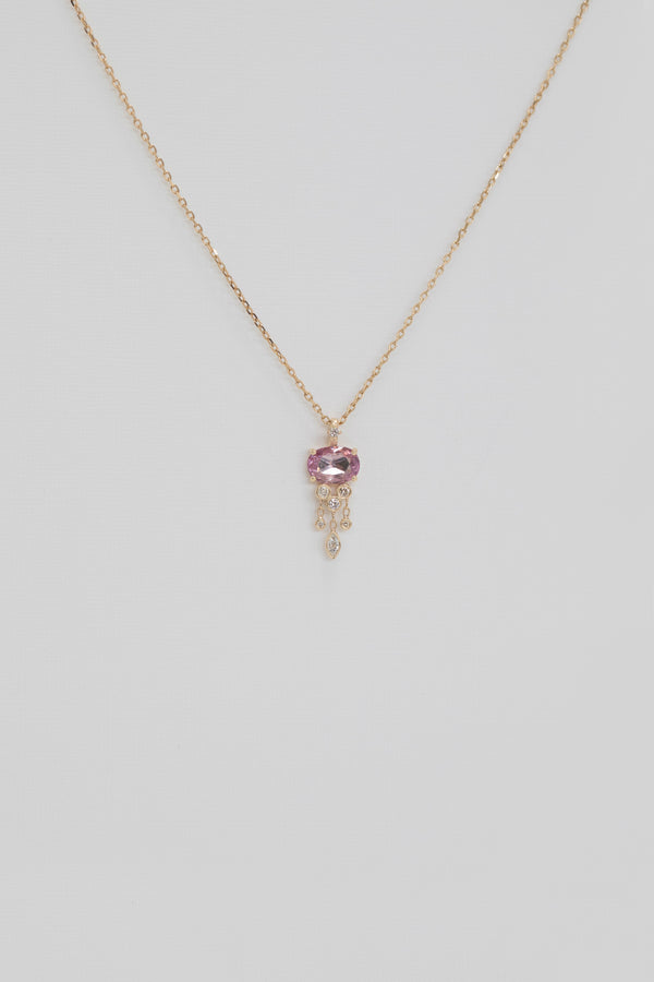 Sapphire Jelly Fish Necklace