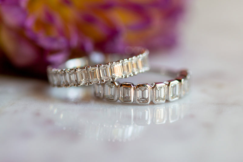 Emerald Cut Diamond Band