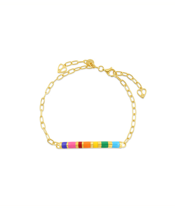 Rainbow Bar Bracelet