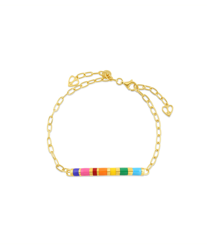 Rainbow Bar Bracelet