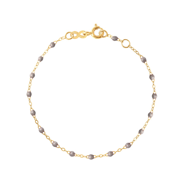 18k yellow gold classic Gigi bracelet in silver 7.5"