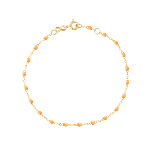 18k yellow gold classic Gigi bracelet in mandarin, 6.7"