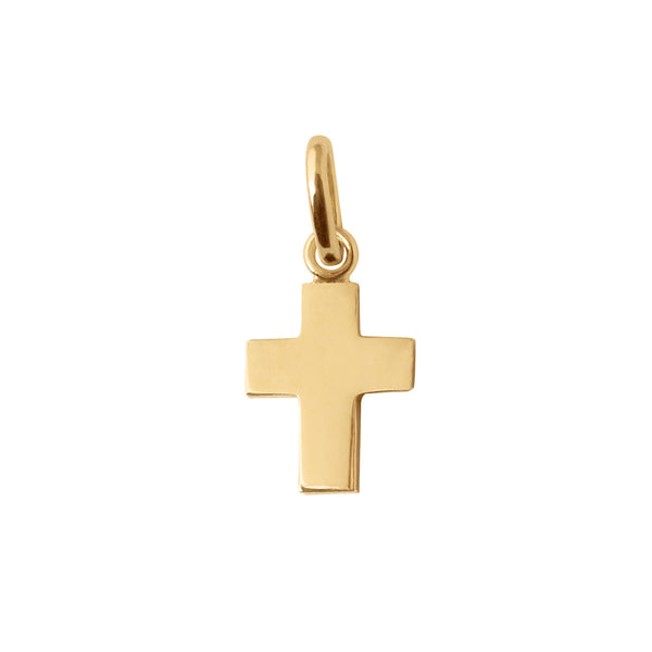 18k yellow gold cross pendant