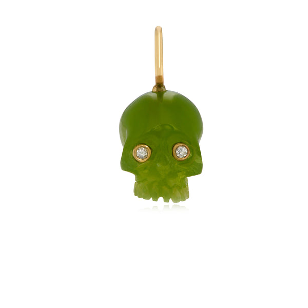 Grass Green Baby Skull Charm