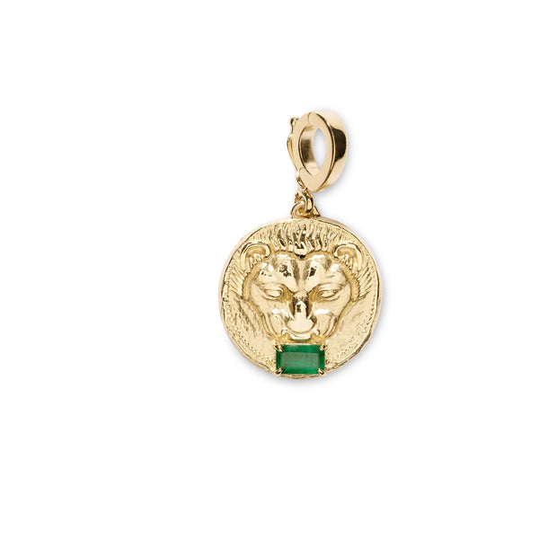 Small Emerald Lion Coin