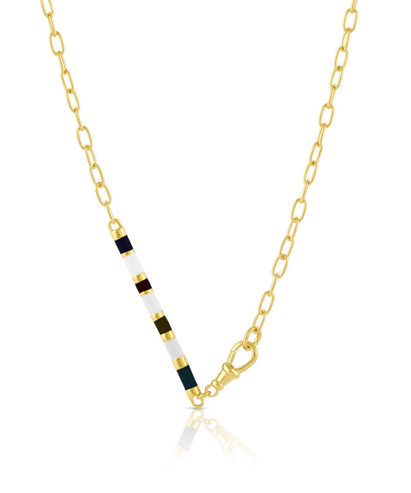 Black and White Barrel Chain