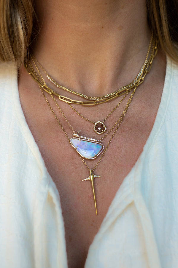 Small Diamond Thorn Necklace